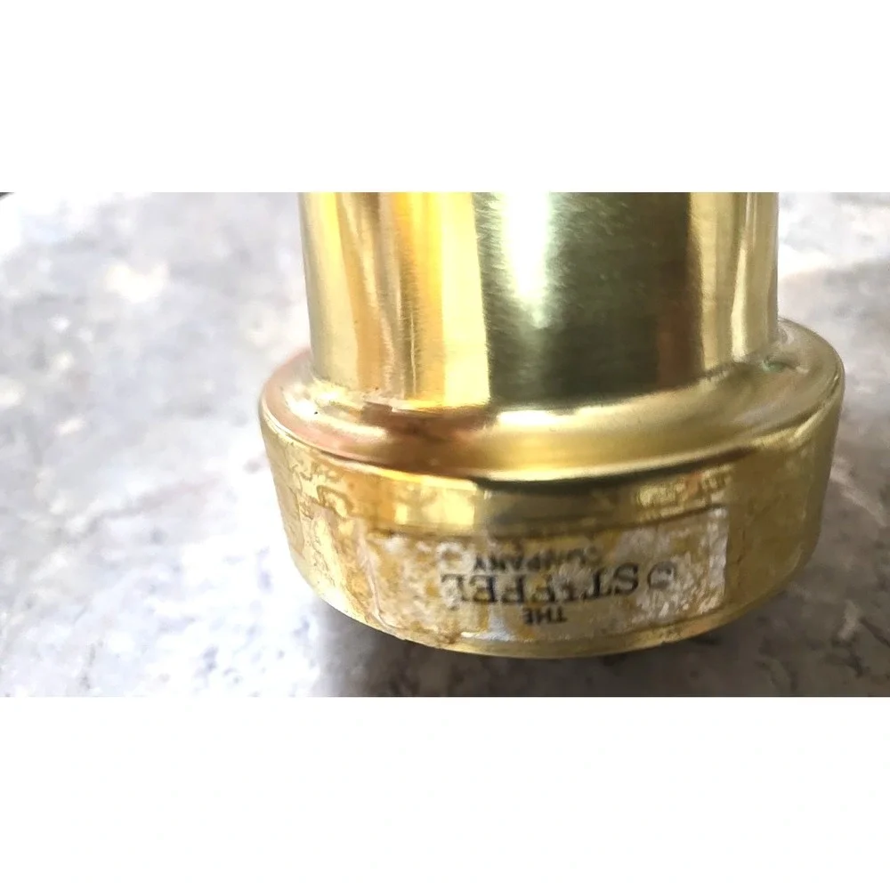 Vtg Stiffel Lamp Finial Brass Ornate Replacement Part 3.5